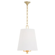 Karnes 15" 3 Light Pendant in Aged Brass