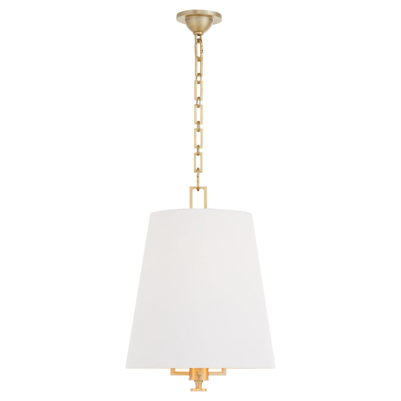 Karnes 15" 3 Light Pendant in Aged Brass