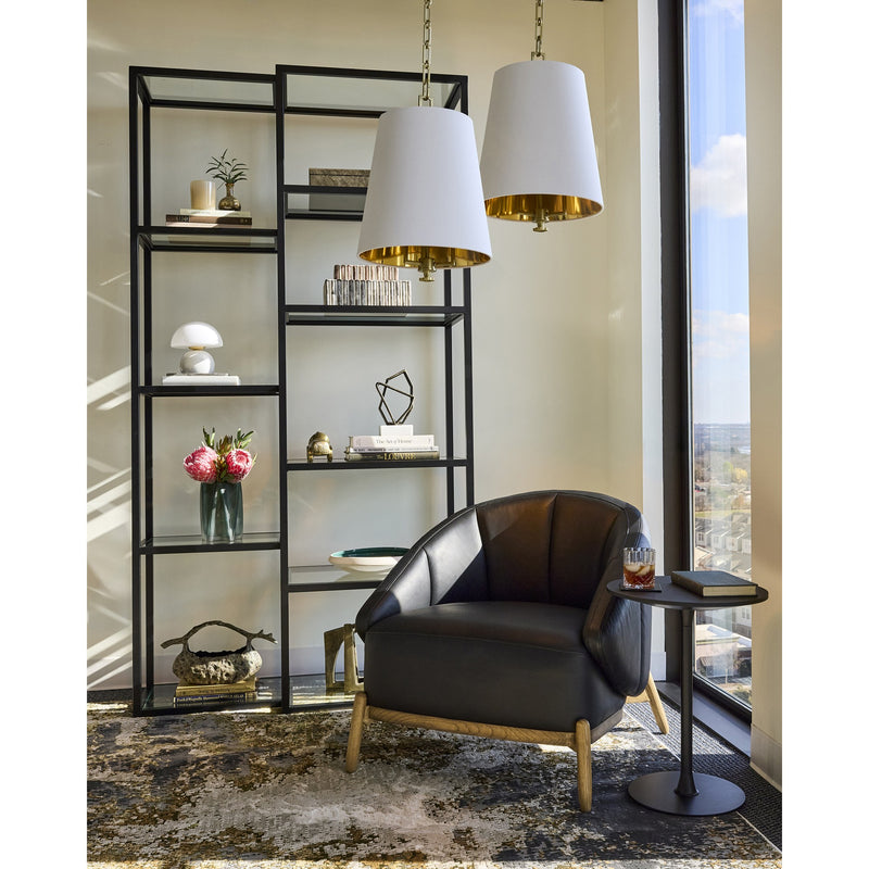 Karnes 15" 3 Light Pendant in Aged Brass