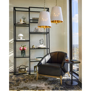 Karnes 15" 3 Light Pendant in Aged Brass