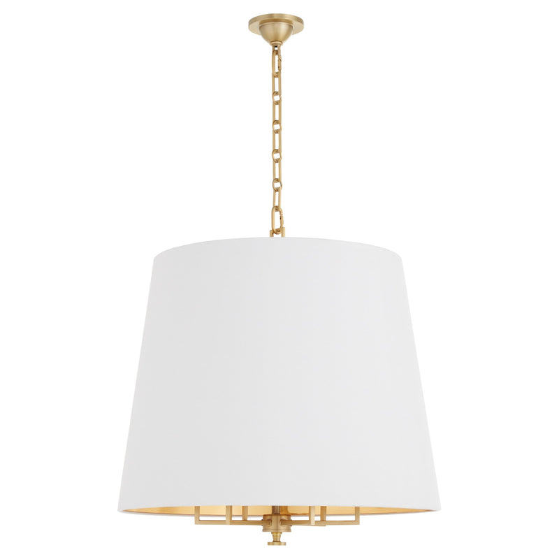 Karnes 26" 6 Light Pendant in Aged Brass