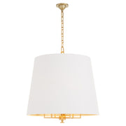 Karnes 26" 6 Light Pendant in Aged Brass