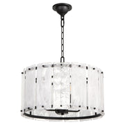 Prestige 4 Light Pendant in Matte Black