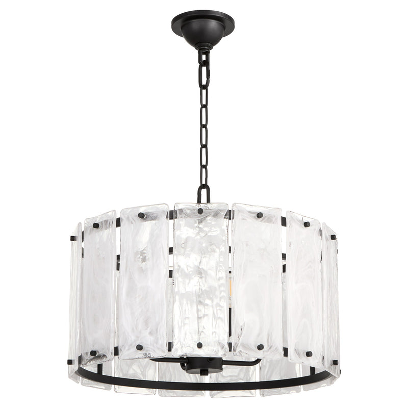 Prestige 4 Light Pendant in Matte Black