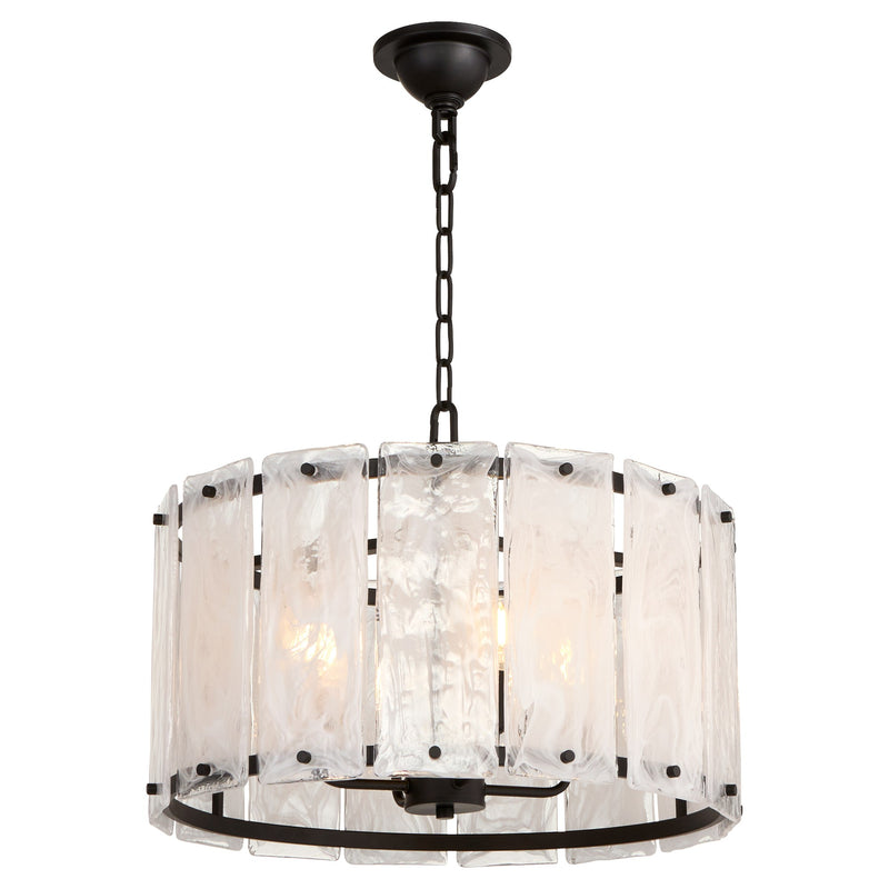 Prestige 4 Light Pendant in Matte Black