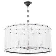 Prestige 8 Light Pendant in Matte Black