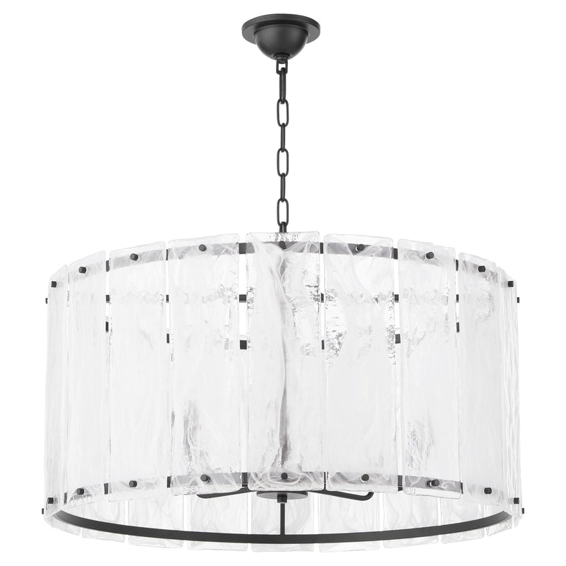 Prestige 8 Light Pendant in Matte Black
