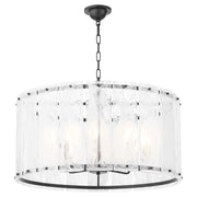 Prestige 8 Light Pendant in Matte Black