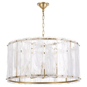 Prestige 8 Light Pendant in Aged Brass