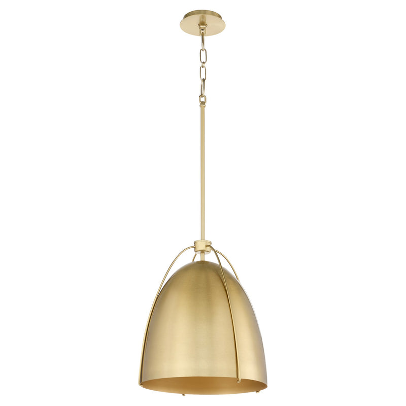 Jamie 18" 3 Light Pendant in Aged Brass