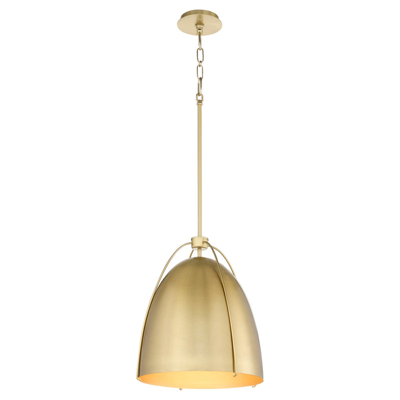 Jamie 18" 3 Light Pendant in Aged Brass