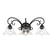 Homestead 3-Light Bath Vanity Light in Matte Black
