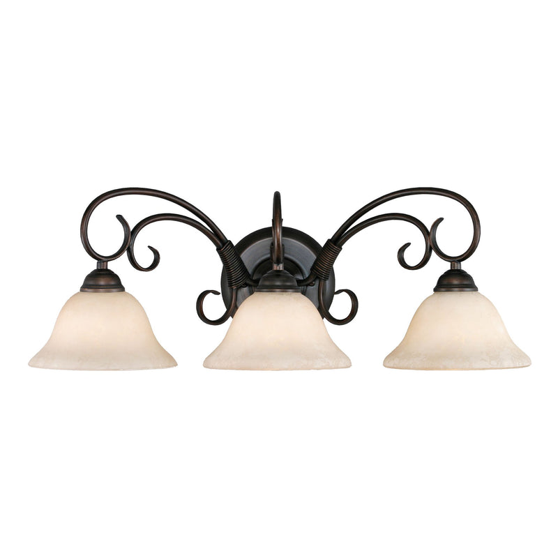 Homestead 3-Light Bath Vanity Light in Rubbed Bronze