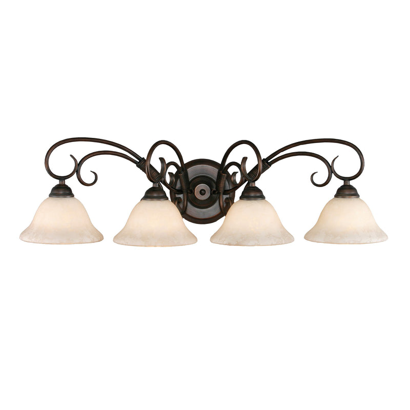 Homestead 4-Light Bath Vanity Light in Rubbed Bronze