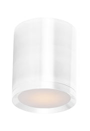 Lightray 1 Light LED Outdoor Flush Mount in White