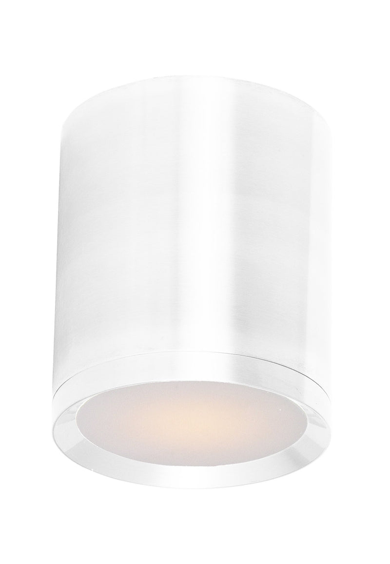 Lightray 1 Light LED Outdoor Flush Mount in White