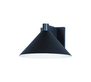 Conoid Large LED Outdoor Wall Sconce in Black
