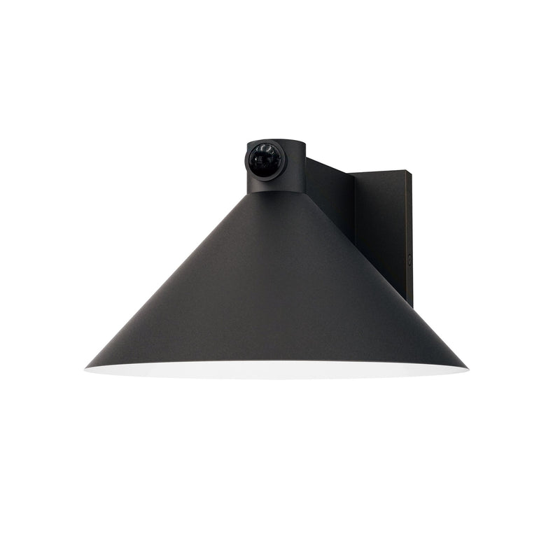 Conoid Large LED Outdoor Wall Sconce in Black