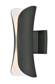Scroll 13.5" LED Outdoor Wall Sconce in Architectural Bronze