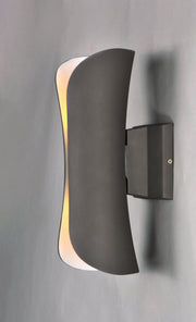 Scroll 13.5" LED Outdoor Wall Sconce in Architectural Bronze