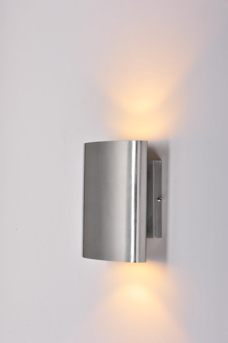 Lightray LED Outdoor Wall Sconce in Brushed Aluminum