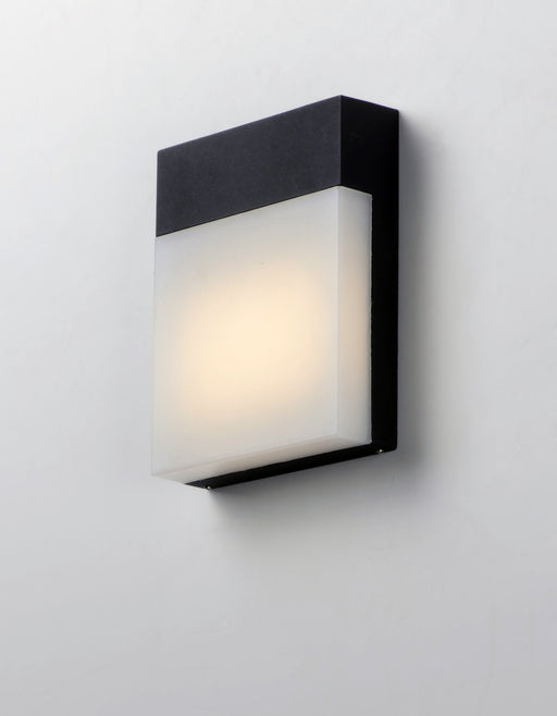 Eyebrow Square LED Outdoor Wall Sconce in Black