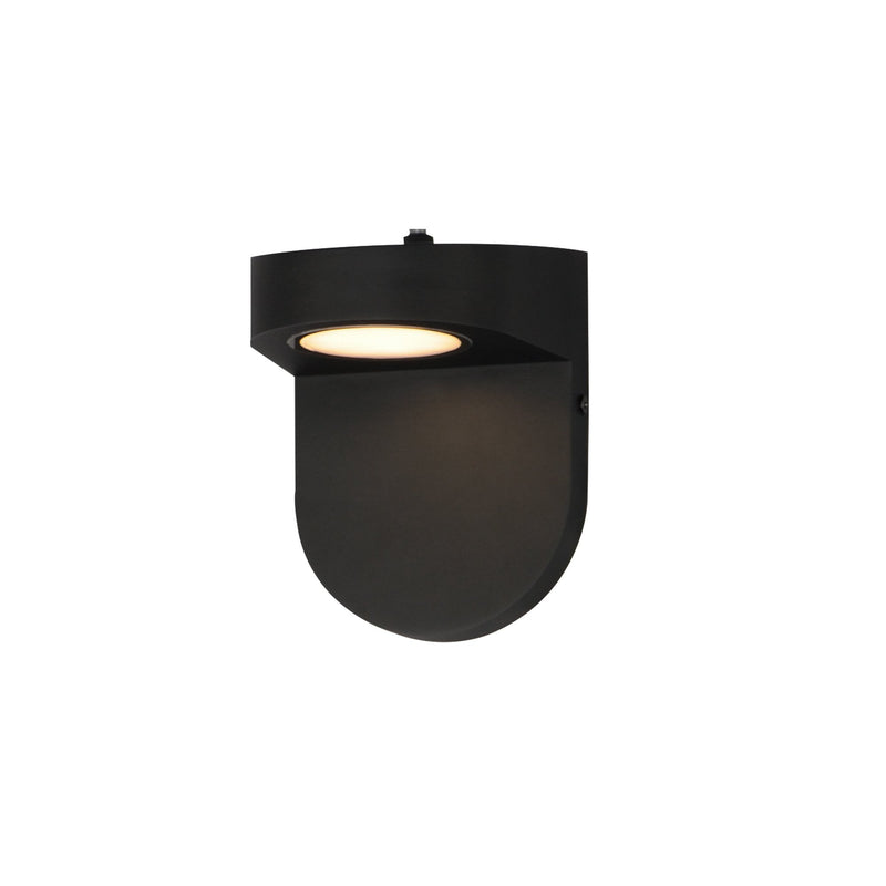 Ledge LED Outdoor Wall Sconce with Photocell in Black