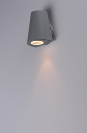 Mini 1 Light LED Outdoor Wall Sconce in Silver