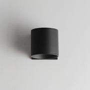 Stout Round LED Indoor/Outdoor Wall Sconce in Black
