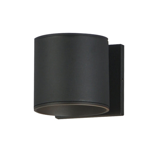 Stout Round LED Indoor/Outdoor Wall Sconce in Black