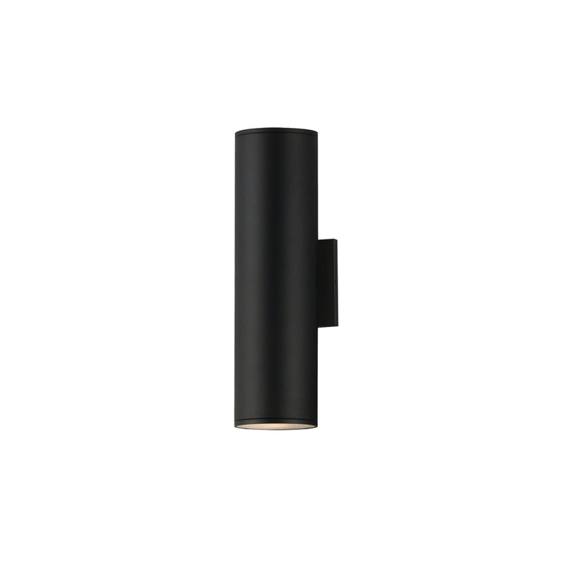 Stout 15" LED Outdoor Wall Sconce in Black