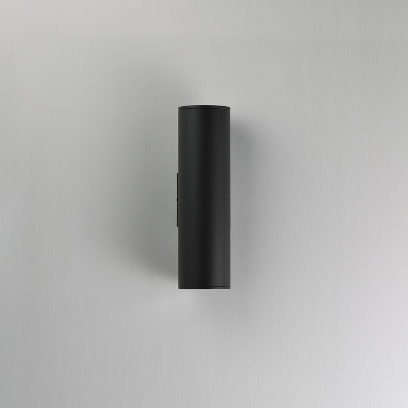 Stout 15" LED Outdoor Wall Sconce in Black