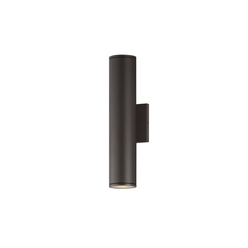 Caldera 15" LED Outdoor Wall Sconce in Architectural Bronze