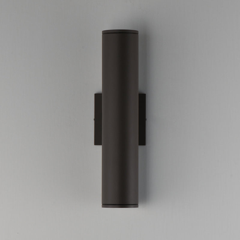Caldera 15" LED Outdoor Wall Sconce in Architectural Bronze