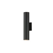 Caldera 15" LED Outdoor Wall Sconce in Black