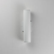Caldera 15" LED Outdoor Wall Sconce in White