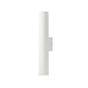 Caldera 20" LED Outdoor Wall Sconce in White