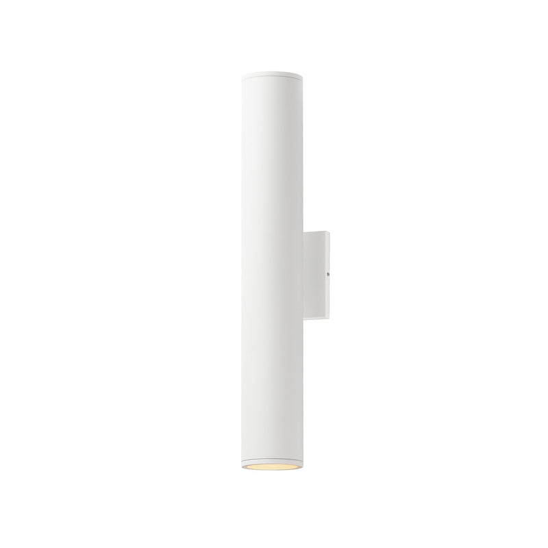Caldera 20" LED Outdoor Wall Sconce in White