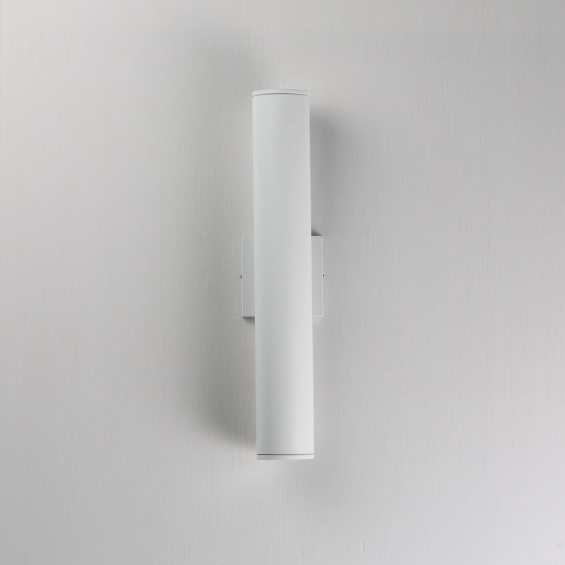 Caldera 20" LED Outdoor Wall Sconce in White