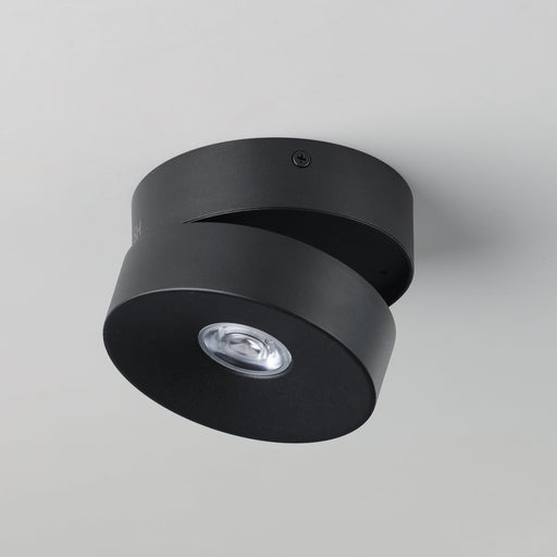 Swinger Adjustable LED Flush Mount in Black