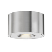 Fulcrum LED Flush Mount with Gimbal in Brushed Aluminum