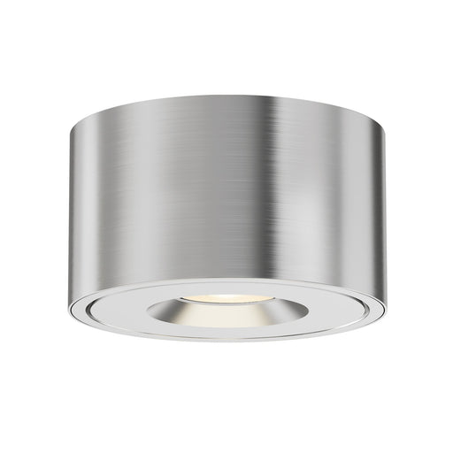 Fulcrum LED Flush Mount with Gimbal in Brushed Aluminum