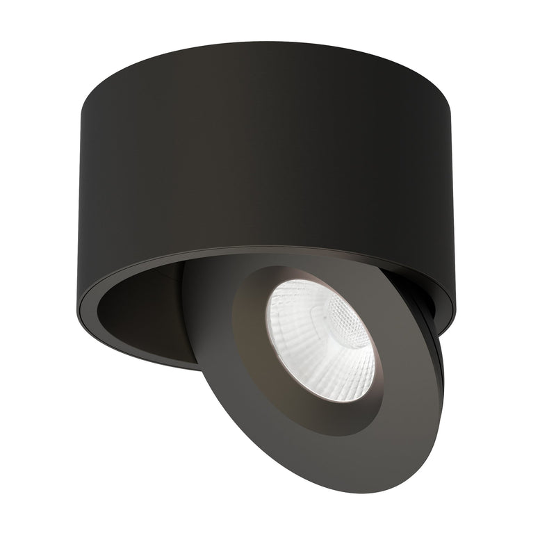 Fulcrum LED Flush Mount with Gimbal in Black