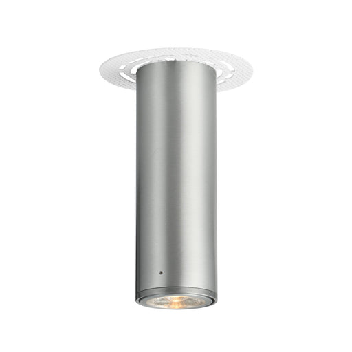 Fulcrum 7.5" LED Cylinder Semi-Flush Mount in Brushed Aluminum
