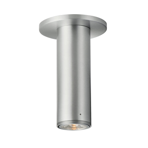 Fulcrum 7.5" LED Cylinder Semi-Flush Mount in Brushed Aluminum