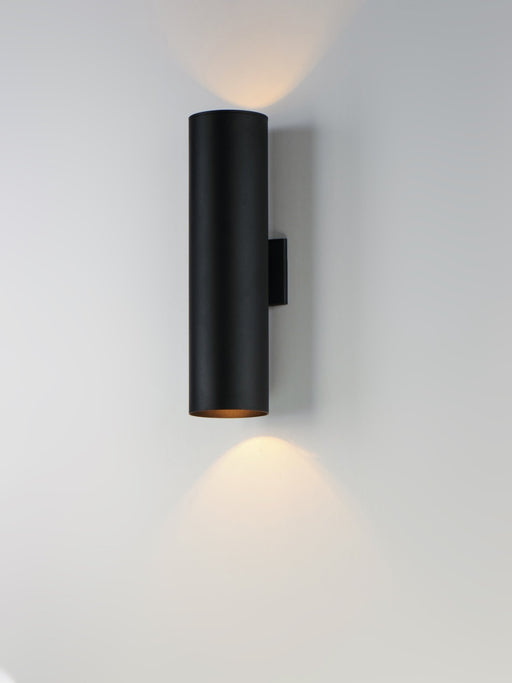 Outpost 2 Light 15" LED Outdoor Wall Sconce in Black