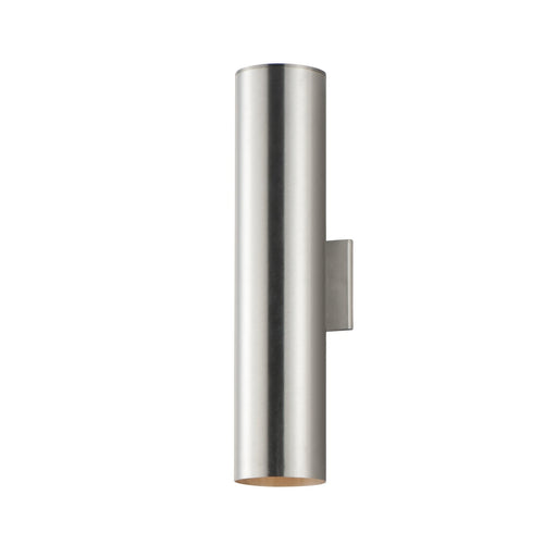 Outpost 2 Light 22" LED Outdoor Wall Sconce in Brushed Aluminum