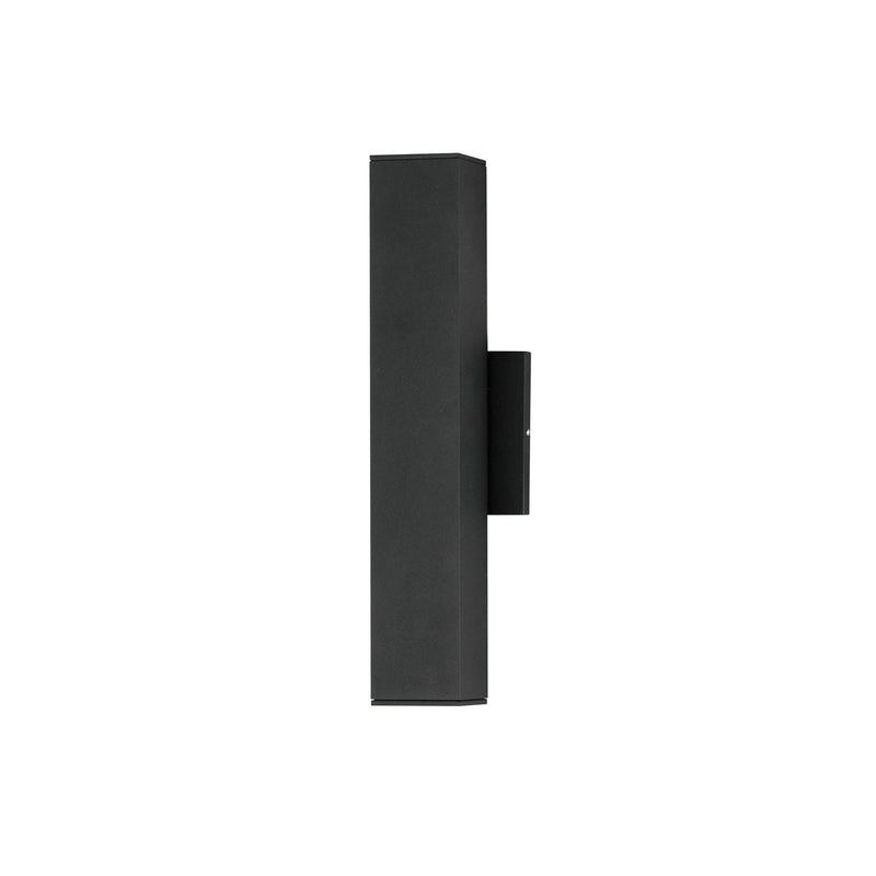 Culvert 15" LED Outdoor Wall Sconce in Black