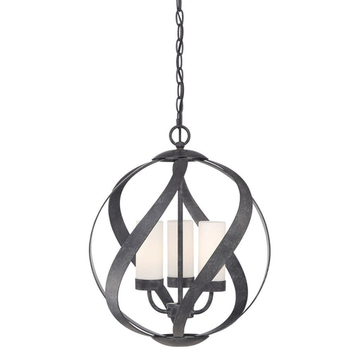 Blacksmith 3-Light Chandelier in Old Black Finish