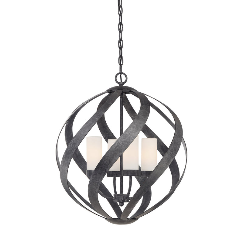 Blacksmith 4-Light Pendant in Old Black Finish - Lamps Expo